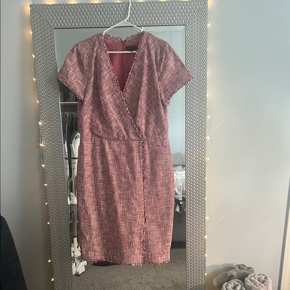 Banana Republic Pink Sheath Dress with Dolman Sleeves